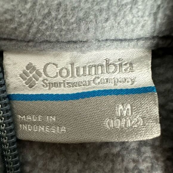 Columbia Girls Gray Fleece Full Zip size Medium 10/12 - Picture 5 of 7